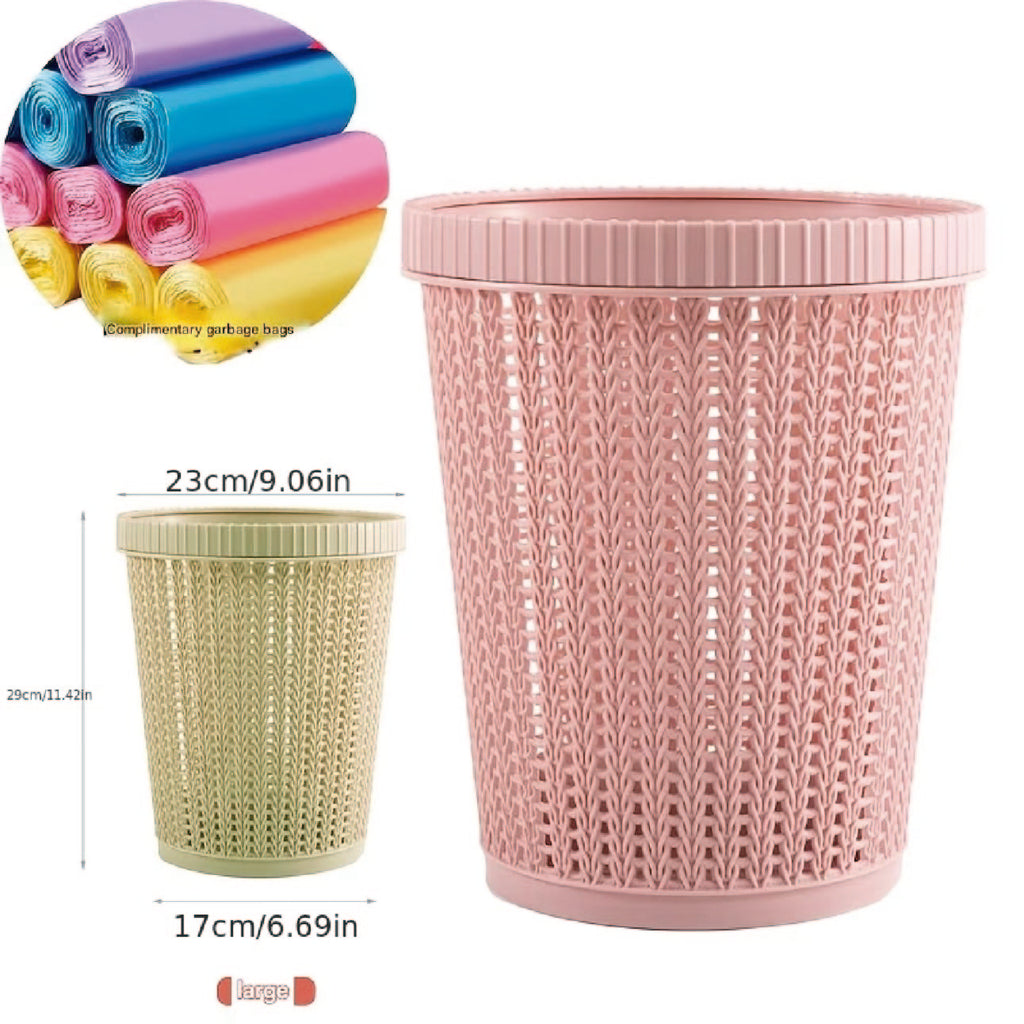 basurero con dispensador de papel